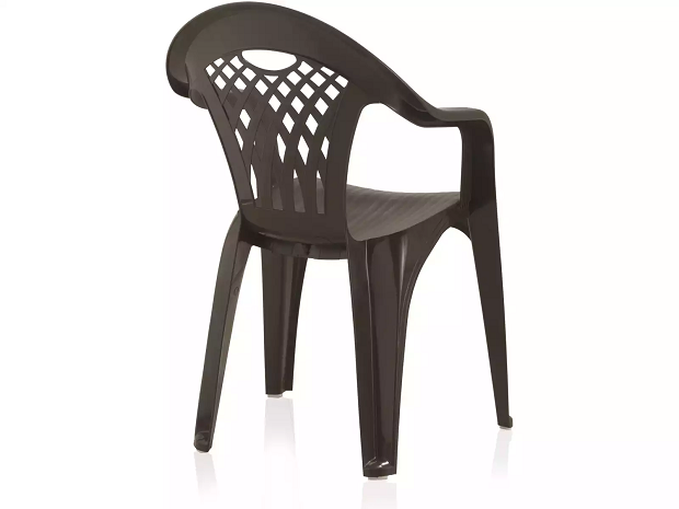 SILLA RESINA CANCUN WENGUE 54X58XH86cm
